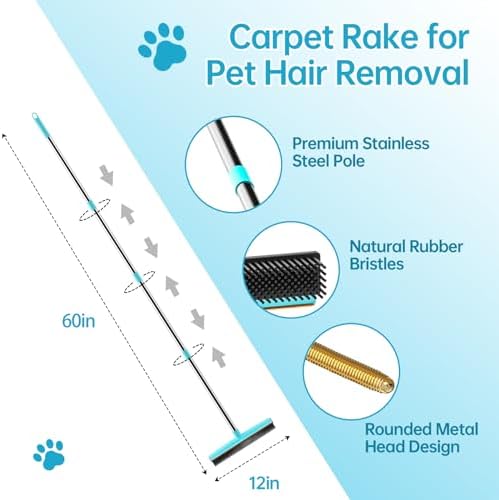 Carpet Rake for Pet Hair Removal - Image 2
