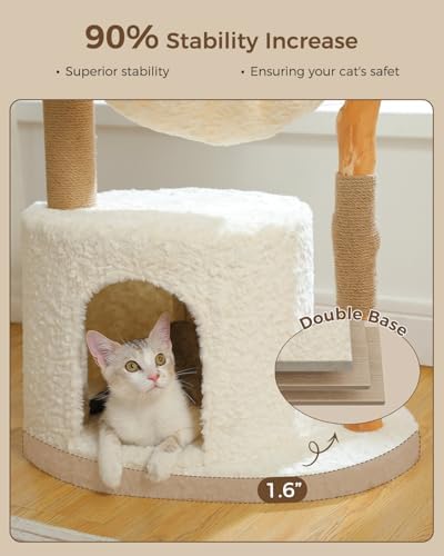 MUTTROS Modern Cat Tree for Large Cats, Wood Cat Tower for Indoor Cats - Image 3
