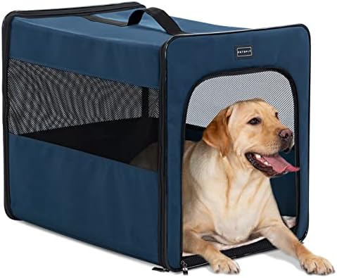PETSFIT Portable Dog Crate, Dog Travel Crate by Petsfit