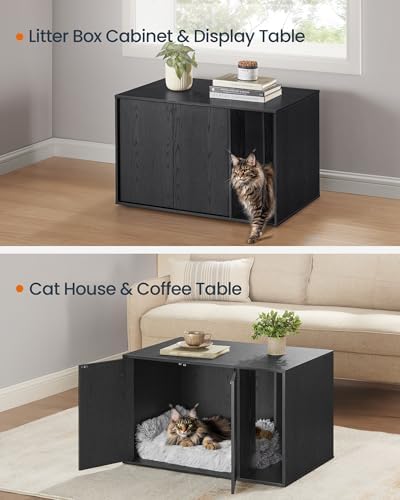 SONGMICS HOME Cat Litter Box Enclosure, Tool-Free Assembly - Image 6