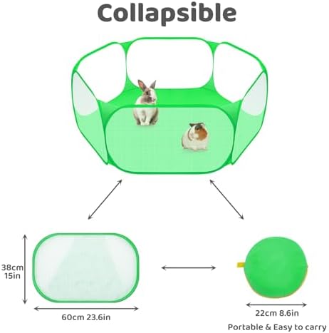 Amakunft Small Animal Playpen, Pop-Up Portable Play Yard - Image 3