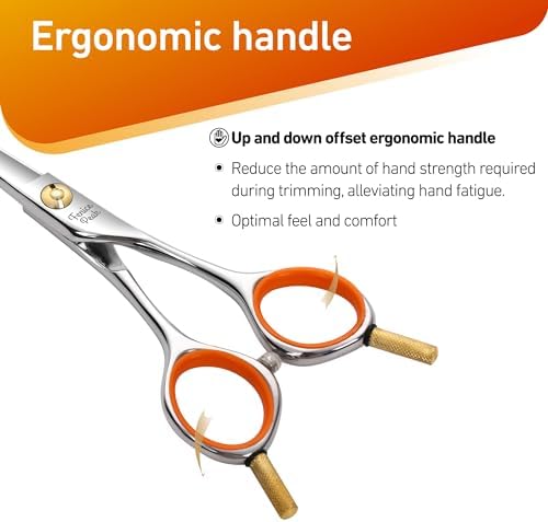6'' Small Curved Scissors Lightweight Dog and Cat Grooming Scissors - Image 5