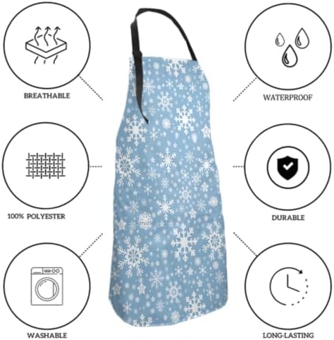 Sweetshow Cute Dog Apron with 2 Pockets and Adjustable Neck Waterproof Kitchen - Image 6