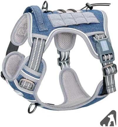 AUROTH Tactical Dog Harness Medium Sized Dog No Pull Adjustable Dog Vest by AurothPets