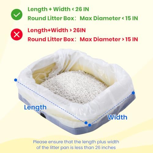 160 Count Automatic Cat Litter Box Bags 26"x11.8" - Image 3