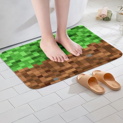 Manfei Pixelated Bath Mats, 20Wx32L Inches - Image 4
