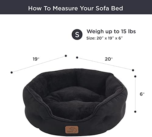 Bedsure Small Dog Bed Washable, Round Cat Beds - Image 6