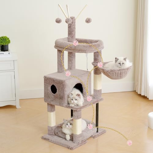 Heybly Cat Tree, 45.3" Cat Tower - Image 2
