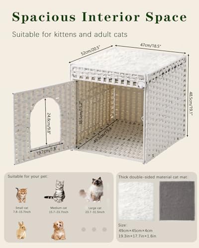SETVSON Cat Houses for Indoor Cats Extra Large Double Cat Cave - Image 6