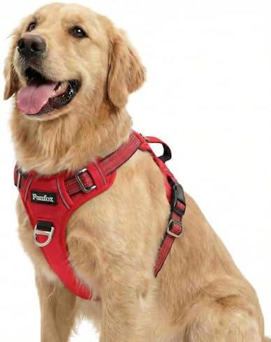 Funfox Dog Harness No Pull, Adjustable Pet Vest Harness, Super Soft Material by MyFUNFOX