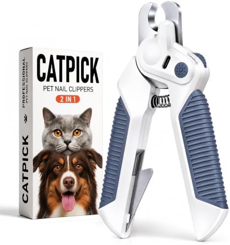 2-in-1 Cat Nail Clipper with Light by Unknown