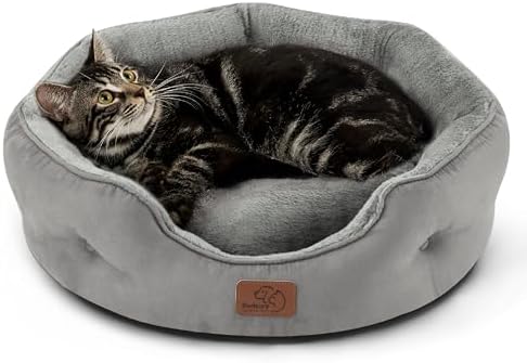 Bedsure Small Dog Bed Washable, Round Cat Beds by BEDSURE