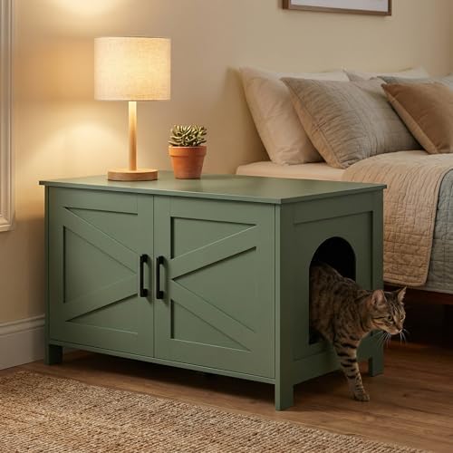 Homhedy 31.5" L Cat Litter Box Enclosure - Image 6