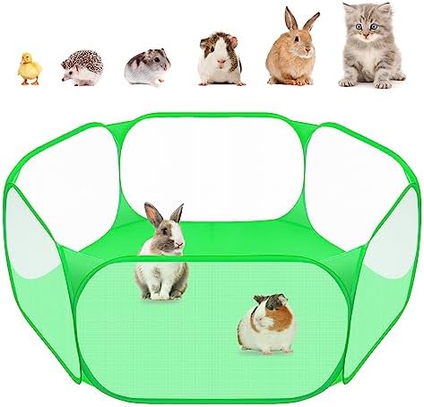Amakunft Small Animal Playpen, Pop-Up Portable Play Yard by Amakunft