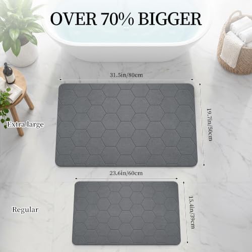 THMINS Extra Large Stone Bath Mat - Image 3