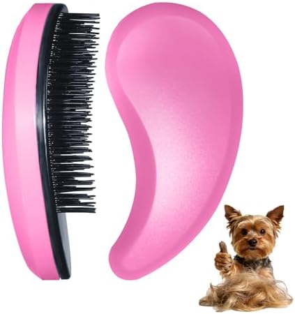 Small Dog Brush, Skin-friendly Soft Bristles by MAEELOU