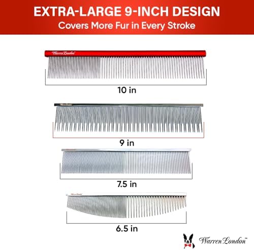 Warren London Carding Pro XL Copper Dog Grooming Comb - Image 4