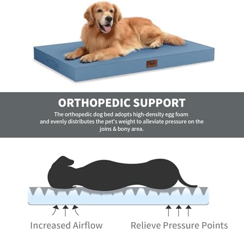 Waterproof Orthopedic Outdoor Dog Bed XL - Image 3
