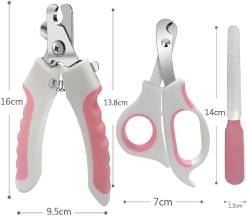 Pet Nail Clippers and Trimmers Set Safety Guard to Avoid Over Cutting Razor - Image 6