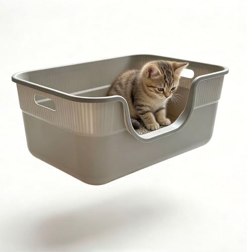 Large Cat Litter Box with High Sides by chuyouan