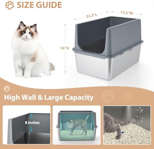 Stainless Steel Cat Litter Box - Image 2
