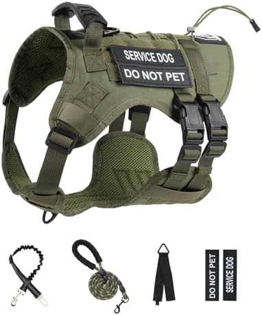 No Pull Tactical Dog Harness for Large Dogs, Service Dog Vest - Image 7
