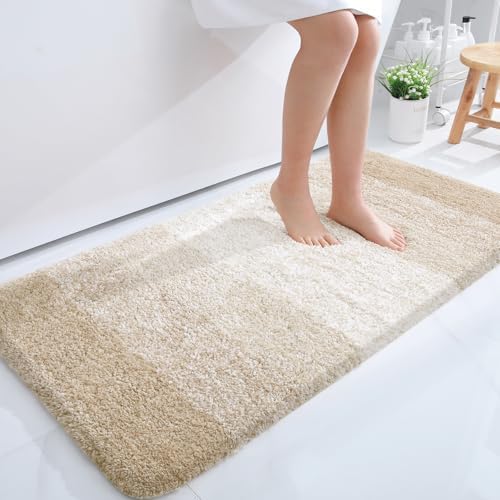 OLANLY Bathroom Runner Rug 47x24, Extra Soft Absorbent Microfiber Bath Rugs by OLANLY