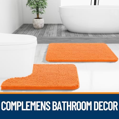 OLANLY Bathroom Rugs 30x20, Extra Soft Absorbent Chenille Bath Rugs - Image 7