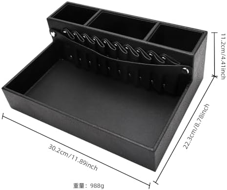 Barber Storage Box, Hairdressing Tool Holder, Shear Holder PU Leather Salon - Image 4