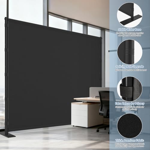 AKTOP Room Divider, Freestanding Single Panel Privacy Screen - Image 4