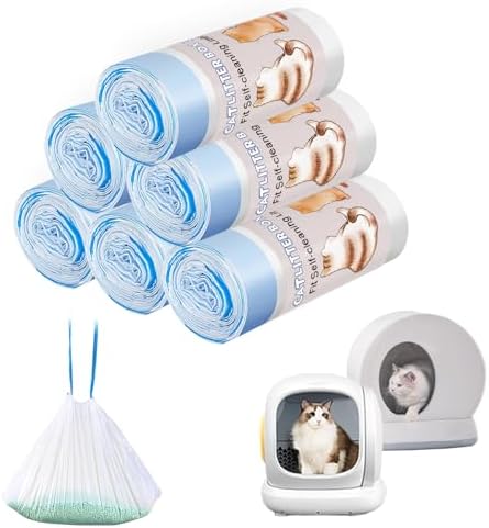 120 Count Self-Cleaning Cat Litter Box Liners Compatible by Joddguu