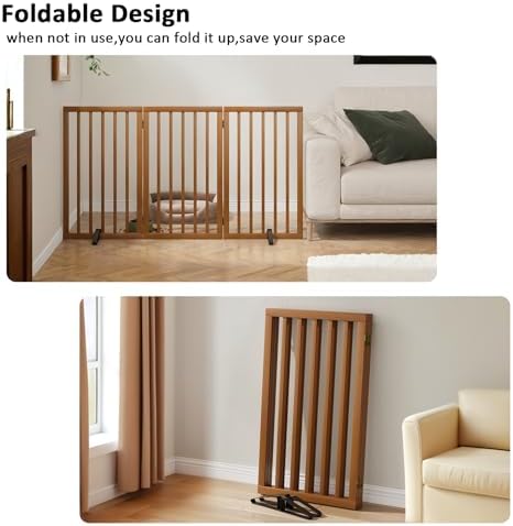 Dog Gate 32" Tall Foldable Dog Gate - Image 3