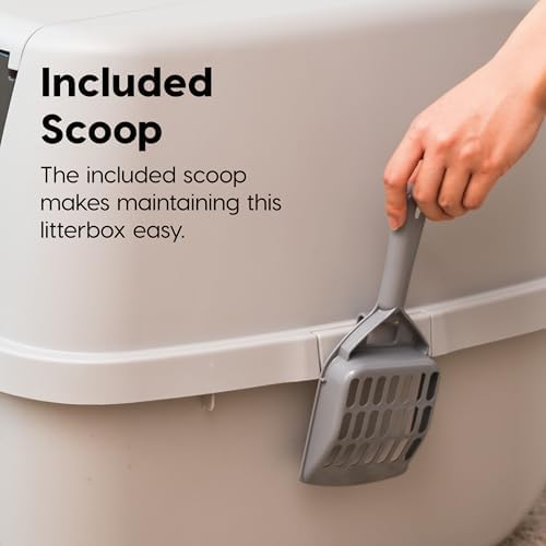 IRIS USA Large Front Door Cat Litter Box, Walk-In Entry - Image 3