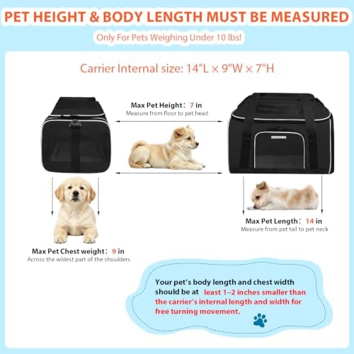 Petskd Top and Side Expandable Small Pet Carrier Airline Approved - Image 3
