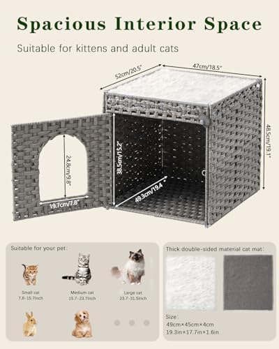 SETVSON Cat Houses for Indoor Cats Extra Large Double Cat Cave - Image 6