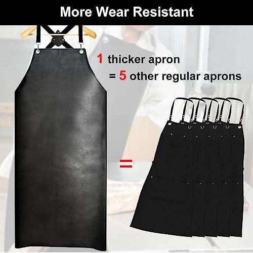 SHEOMERN Waterproof Rubber Apron, Lab Work, Dog Grooming - Image 3