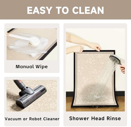 Ultra Thin Bath Mat 24"x16", Absorbent Quick Dry Washable Bath Rug - Image 4