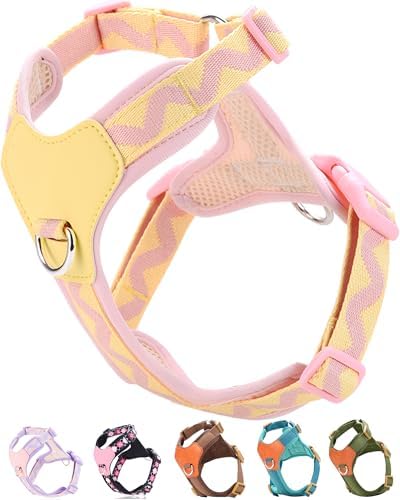 Pink xs Dog Harness for Small Dogs, No Pull Dog Harness by SOLMOONY