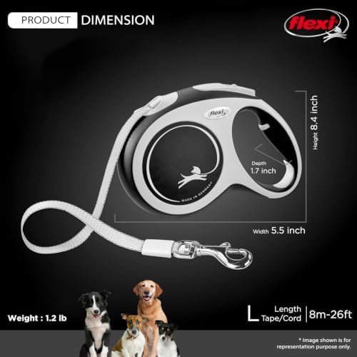 FLEXI® Comfort Tape Retractable Dog Leash, 16 ft - Image 2