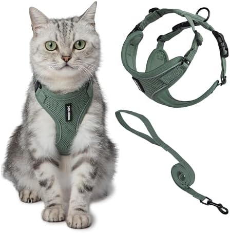 Voyager Escape-Proof Step-in Cat Harness & Leash by BestPetSuppliesLLC