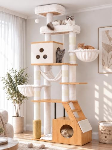 Heybly Wooden Cat Tree by HEYBLY