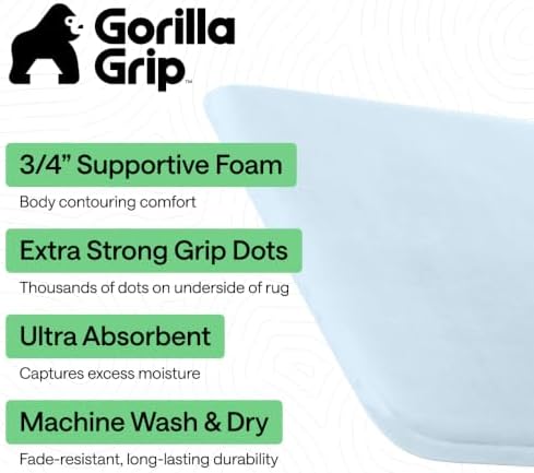 GORILLA GRIP® Memory Foam Bath Rug - Image 2