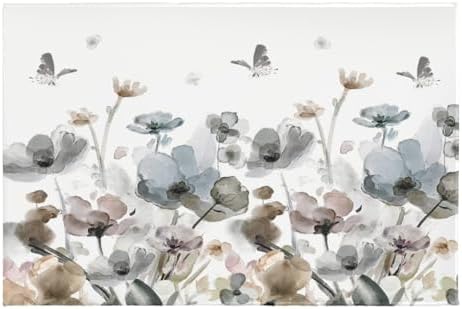 Giwawa Boho Floral Bath Rug Watercolor Flower Bathroom Floor Mat 16"x24" Soft by Giwawa