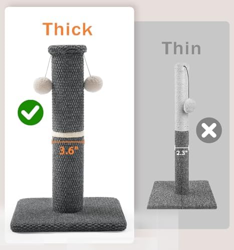 Made4Pets Cat Scratching Post, Carpet Cat Scratcher - Image 2