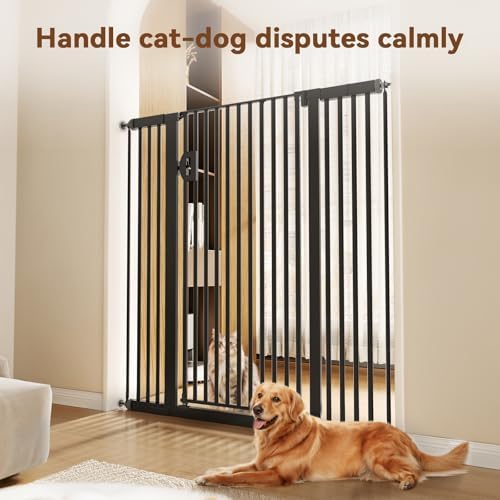 Fldofaves 57" Extra Cat Gate, Fits 29.5"-43" Wide Openings, Pressure Mounted - Image 4