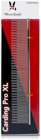 Warren London Carding Pro XL Copper Dog Grooming Comb by WarrenLondon
