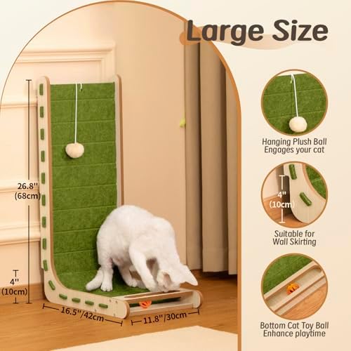 Felt Cat Scratcher for Indoor Cats, 26.8 Inch - Image 3