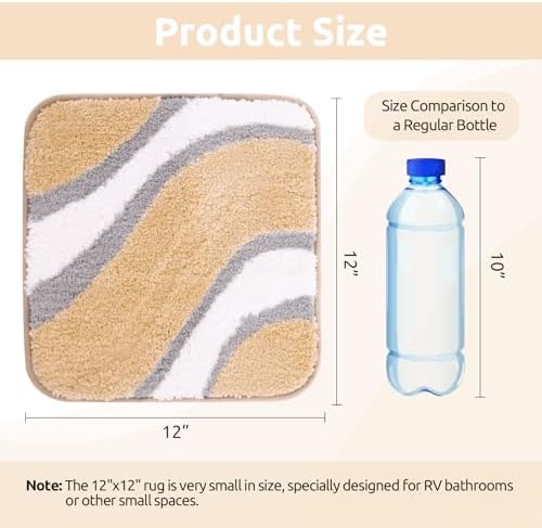 KAMA BRIDAL Microfiber Bath Mat Non-Slip Bathroom Floor Rugs Fast Water - Image 3