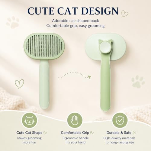 Cat Shedding Brush for long haired cats, Cat Deshedding tool - Image 6
