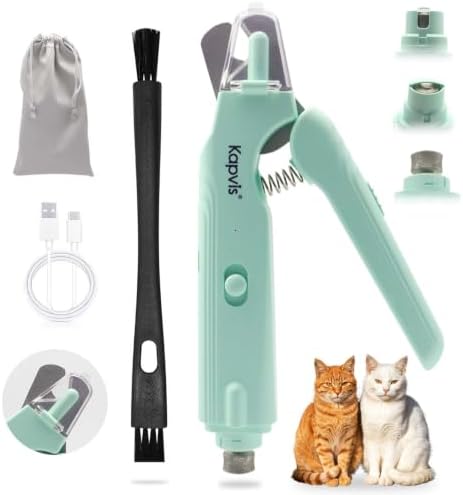 Silent Groom Pro Nail Grinder 2-in-1 Cat Nail Clipper by kapvis